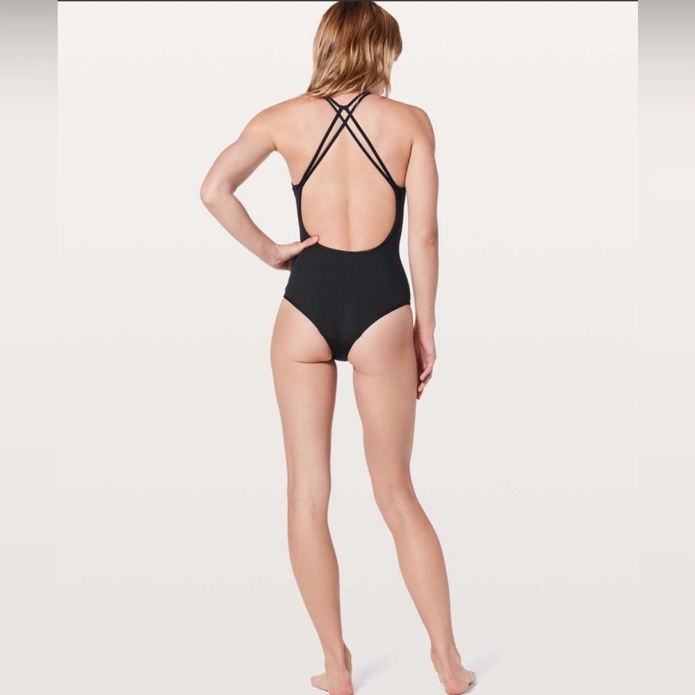 Brand New with Tag - Lululemon Wave Wanderer One Piece Swimsuit, Black - Size 4